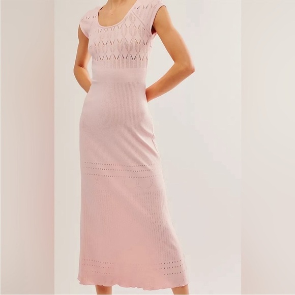 Free People Robin Seamless Midi Dress. M/L - Picture 3 of 12